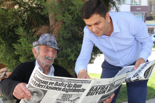 Bafralılardan 100.Yıl Gazetesine Yoğun İlgi