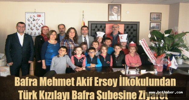 Bafra Mehmet Akif Ersoy İlkokulundan Türk Kızılayı Bafra Şubesine Ziyaret