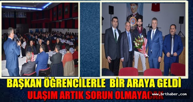 19 Mayıs Belediye Başkanı Osman Topaloğlu öğrencilerle bir araya geldi