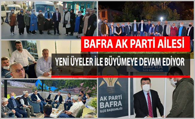 AK Parti Bafra Teşkilatı Üyelik Çalışmalarına Hız Verdi.